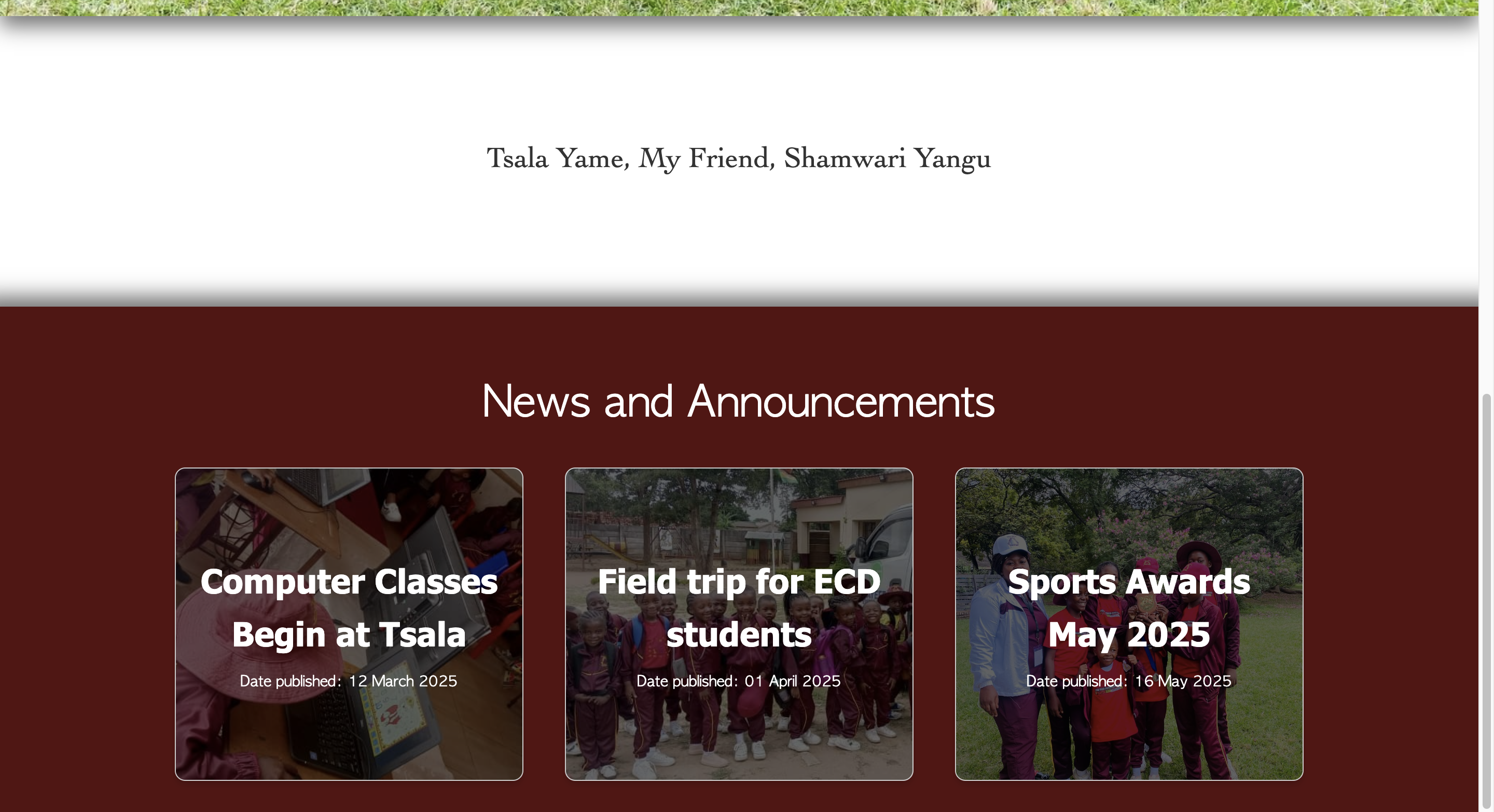 School App Screenshot